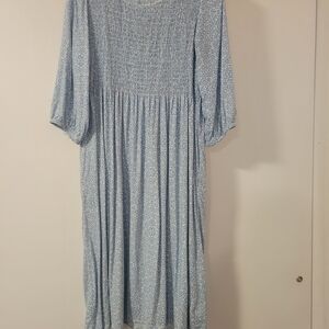 Croft & Barrow | Light Blue Patterned Dress